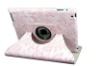 360 Degrees Rotating Stand (Pink Flower) Luxury Leather Case for Apple iPad 2