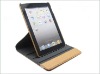360 degree Rotatable adjustable stand Leather Case with magnetic sleep function for iPad 2