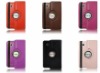 360 degree  Rotating Stand PU Leather Cover Case with Built-in Stand for HTC Flyer
