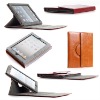 360 degree crazy horse leather case for iPad 2