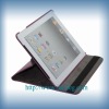 360 degree rotated leather case for apple ipad2