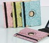 360 degree rotated leather sleeve for ipad2