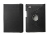 360 degree rotating leather case for Acer laptop Black