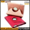 360 degree rotating leather case for Ipad 2