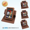 360 degree rotation durable material leather or pu case for kindle fire