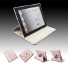 360 degree rotation leather case for apple ipad 2,new case