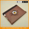 360 degree swivel Leather case with smart cover for apple ipad2, rotatable skin for ipad 2, OEM is welcome