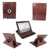 360 degrees Rotatable For ipad 2 leather case with stand