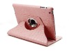 360degree rotated/swivel leather case for Ipad2 with multi view angle,fashion case for ipad2