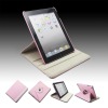 360degree rotated/swivel leather case for Ipad2 with multi view angle- hot sale 2011 newest design