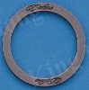 39.5mm engraved logo round buckle,o ring,bag buckles for bags
