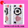 3D Black Flower Ice Cream Diamond Hard Skin Cover Case For Apple iPhone 4G