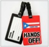 3D Personalized pvc luggage tag holder