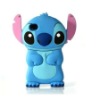3D Stitch movable ear flip hard back case for iphone 4 4s