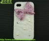 3D bling bling case for iphone4 with pearl