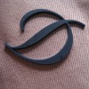 3D garment plastic brand name logo