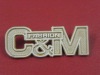 3D metal major logo for handbag