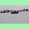 3D metal name logo