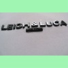 3D metal name logo