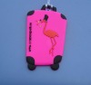 3D pvc luggage tags bright color