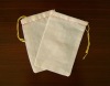 3x5 Muslin Bag with White or Yellow Drawstring. MOQ 1000 Only USA