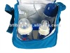 4 Can Bento Lunch Box Thermal Insulated Cooler Bag Hot or Cold Blue