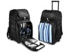 4 Person Wheeled Carry Bag Cooler Picnic Set