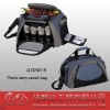 4 persons carry picnic bag
