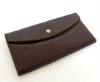 4018R Classic Dark Brown Real Leather Wallet Purse Business Credit Card New Style