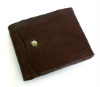 4020C Brand New Real Leather Dark Coffee Bifold Wallet Credit ID/Card Holder