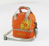 420D flower partten lunch cooler bag