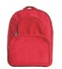 420D polyester red school backpack for students