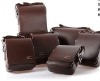 4363# latest handsome mens browm leather shoulder bag