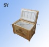 48L durable new wooden cooler box chest