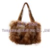 497 Genuine Fox Fur Handbag OEM Wholesale/Retail