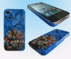 4c colorful printed case for iphone 4