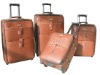 4pcs PU trolley bags