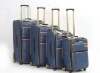 4pcs fashion PU trolley luggage bag