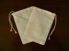4x6 Muslin Bag with White or Yellow Drawstring.MOQ 1000 Only