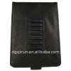 5" 5"Black Genuine Napa Leather Flip Style Case Cover  for Ereader  (black)