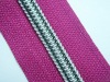 #5 nylon sliver teeth zipper long chain