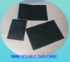 5MM SINGLE DOUBLE CD/DVD CASE BLACK /PP BOX