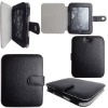 6"E-reader Genuine Leather Case Cover (black)