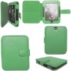 6"E-reader Genuine Leather Case Cover (green)