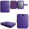 6"E-reader Genuine Leather Case Cover (purple)