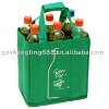 6 bottles non woven wine bag