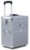 6 trays aluminum trolley cosmetic case
