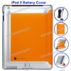 6000 mAh Portable for iPad 2 Battery Back Cover Case with Smart Cover(Orange)