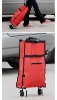 600D Polyester Foldable Shopping bag with wheels