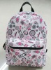 600D Polyester printed canvas backpack bag